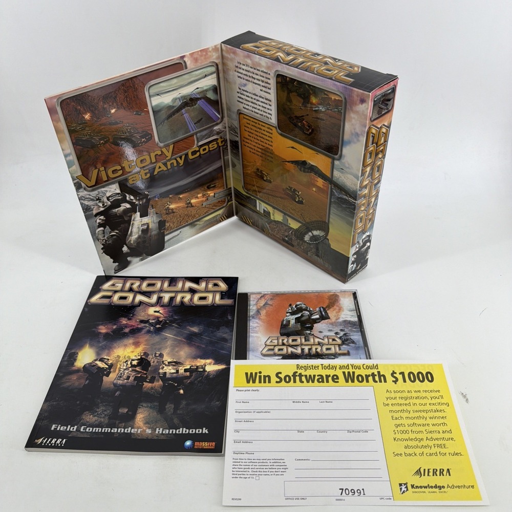 Ground Control PC CD-Rom Big Box COMPLETE Vintage 2000 - Picture 5 of 8